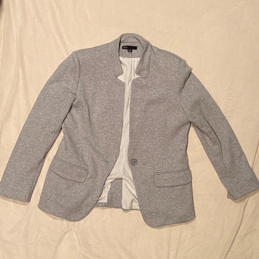 Gibson Notch Collar Blazer in Heather Grey